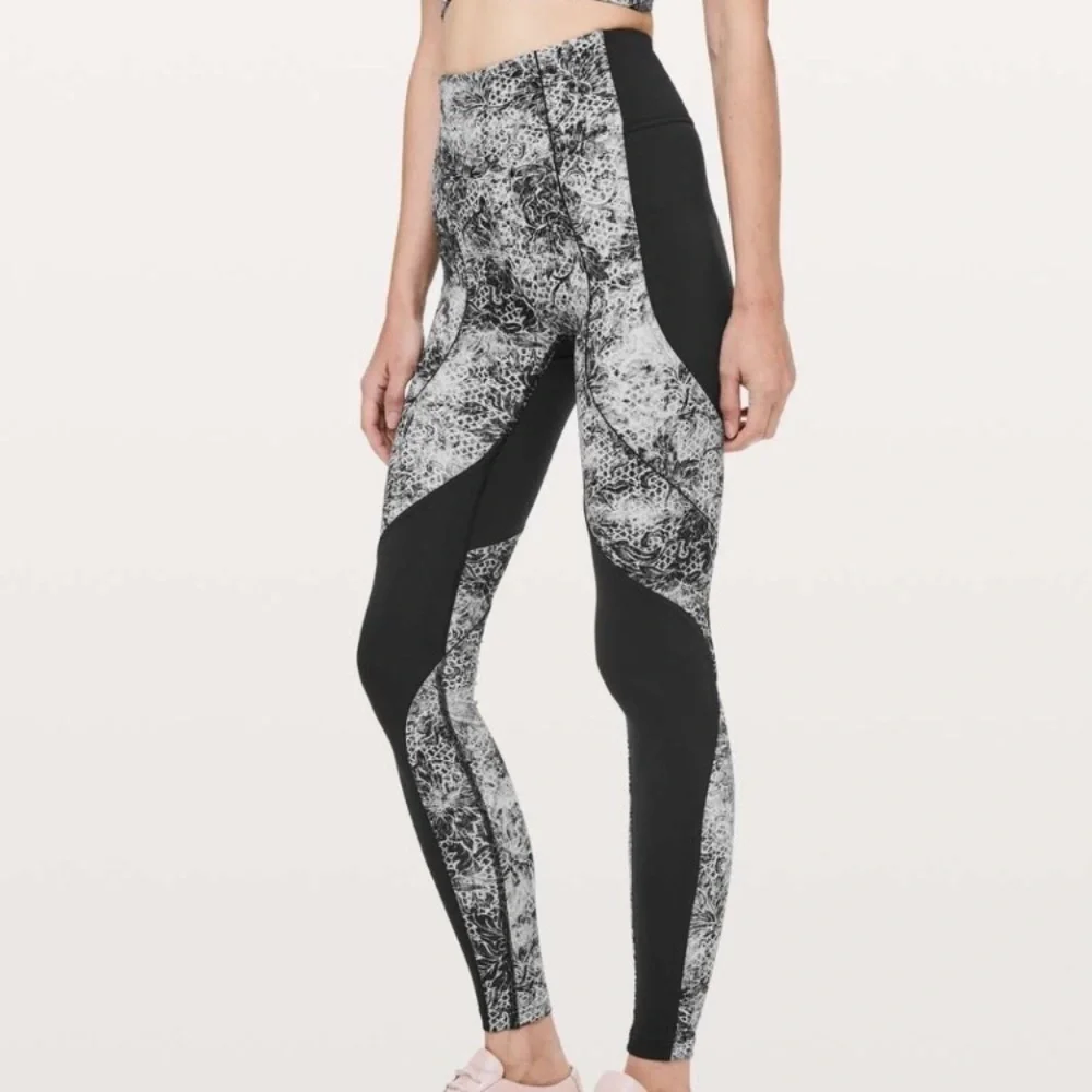 Lululemon Sweat & Repeat Tight High Rise Floral Serigraph Starlight Legging - Picture 3 of 7